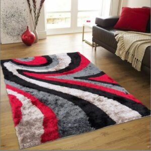 Revive Home Velvet Touch Bedroom, Hall, Living Room, Drowing Room Abstract Chenille Carpet