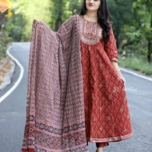 Cotton Anarkali Kurtis Suite