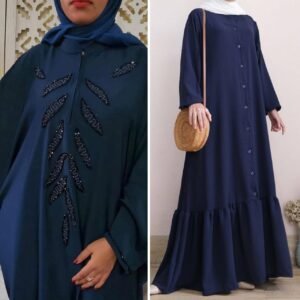 Stunning colour combo abaya Arab Fashion, Islamic Fashion, Muslim Fashion,